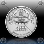 1oz MONGOLIJA 500 Togrog "HRČEK" 2015